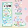 Cartoon 3D  Relief Sticker Stacking Game Girl Handmade Diy Small Ornaments 3D Stress Relief Decorative Stickers Gift