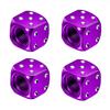 4 Pcs Aluminum Car Tire Valve Caps Hex Alloy Tyre Valve Airtight Cover Waterproof Dust For Automobiles Motorcycles Trucks Bikes Valve Stems 1