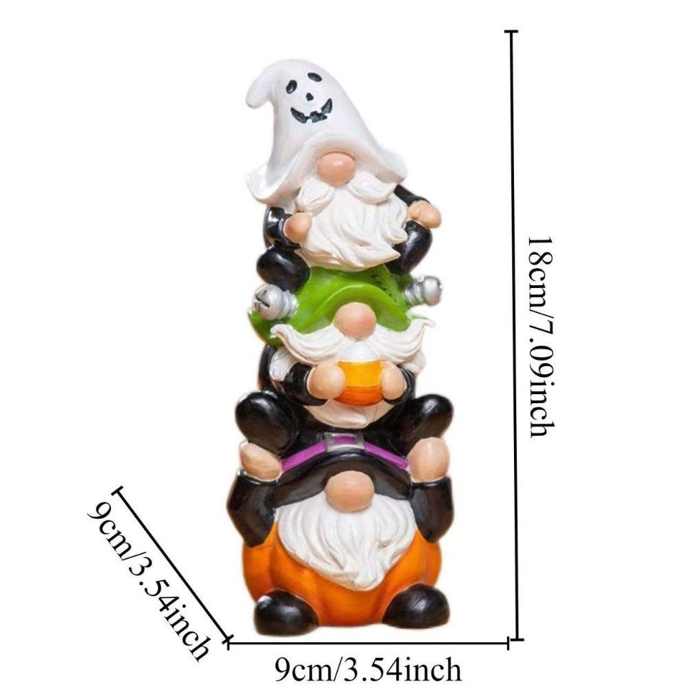 Handmade Halloween Statue Cartoon Garden Ornaments Creative Resin Crafts  Yard Ornament