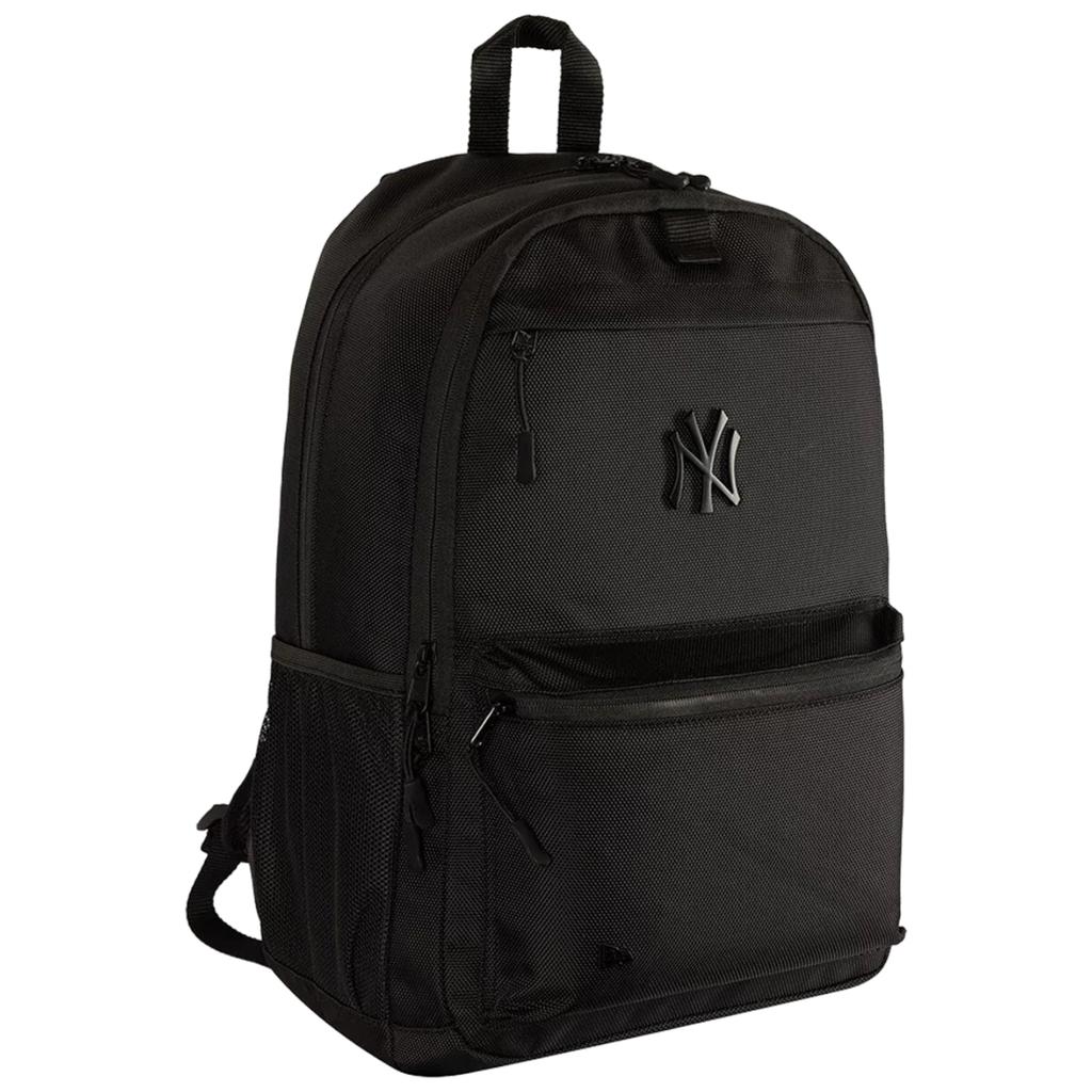 New Era MLB New York Yankees Metal Delaware Backpack, Unisex Black Backpack