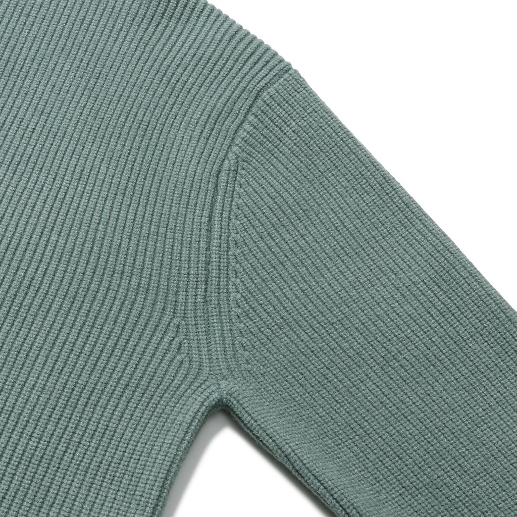 LEDEPT Cashmere Blending Hacci Button Collar Knit [Mint]