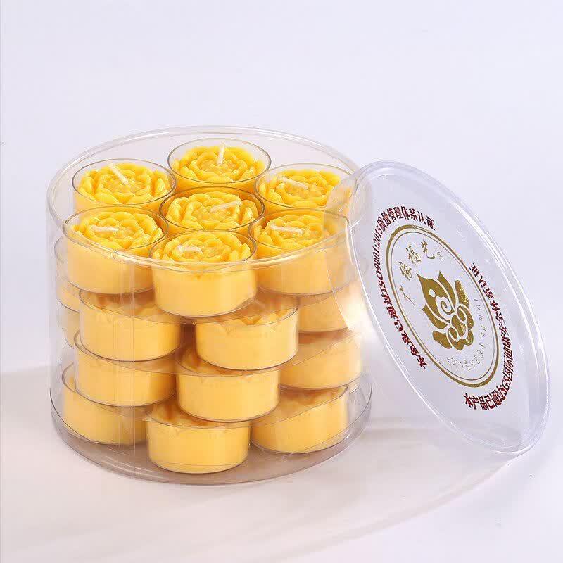 LIEI 108-Count 4-Hour Plum Blossom Ghee Offering Lamps