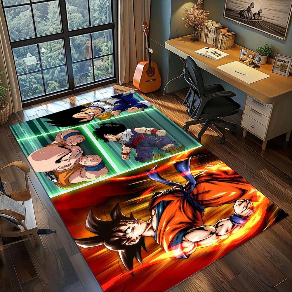 Dragon Ball!Rug Carpet Large Area Rug Non Slip Washable Floor Mat Gamer Room Bedroom Home Decor