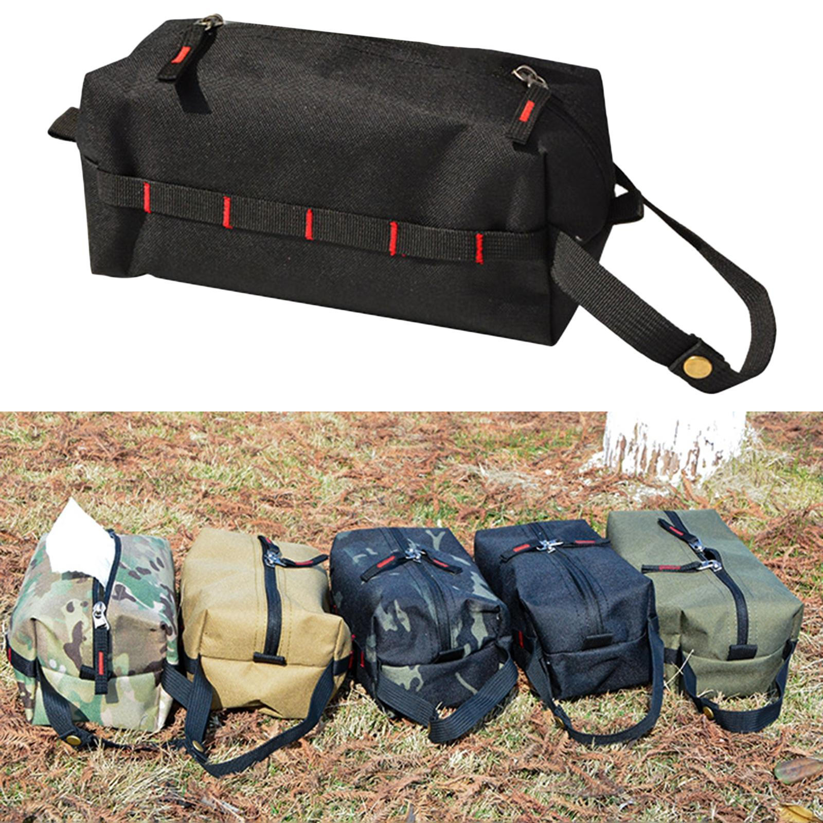 

1pc Outdoor Portable Tissue Paper Holder Waterproof Cloth Facial Rectangle Napkin black
