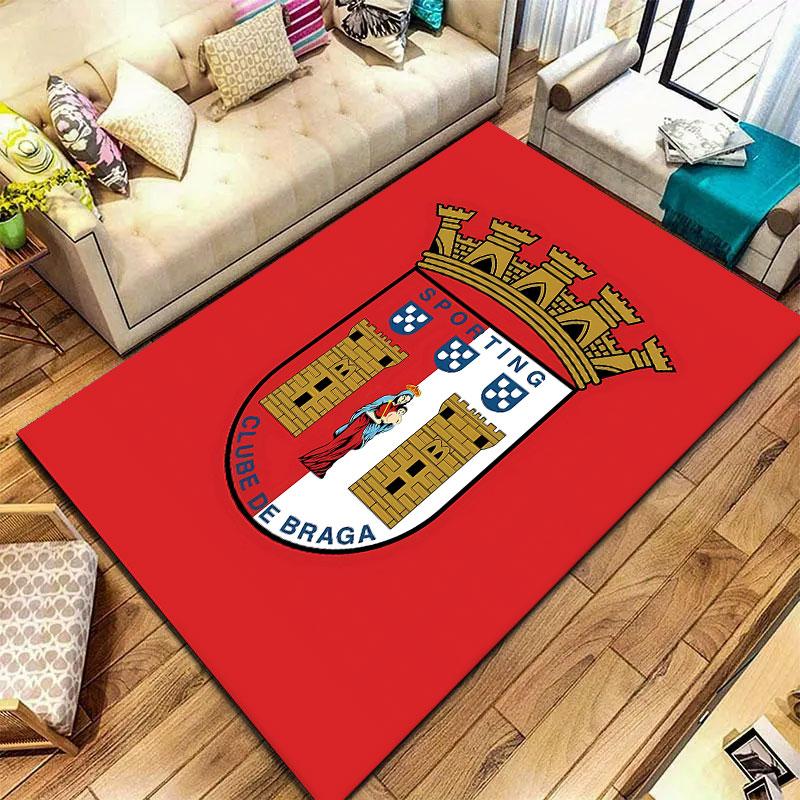Sporting Clube De Braga Carpet Rug for Living Room Bedroom Home Sofa Decoration,Kids Play Non-slip Floor Mat