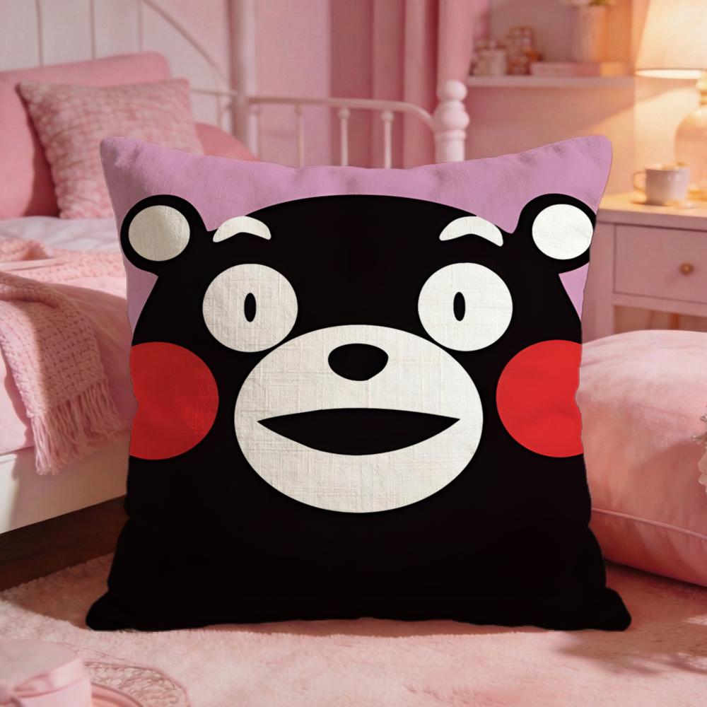 Kkumamons Cute Cartoon Cushion Cover Premium Comfort Reversible Pillow Cove Two In One Design For Any Room Car Interior