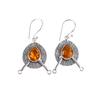 Citrine Gemstone 925 Sterling Silver Jewelry Handmade Earrings1.86" Gift For Her EE-78-7