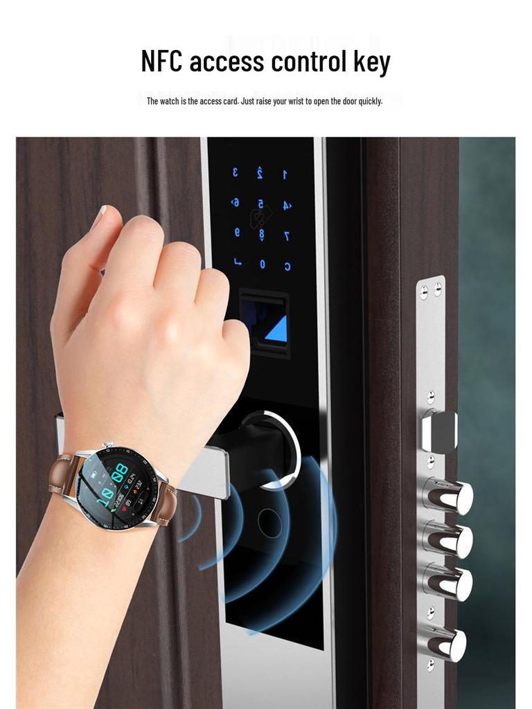 2025 Huaqiangbei Modell T05: High-End Smartwatch mit NFC, Wasserdicht, Multifunktional, Unisex-Design
