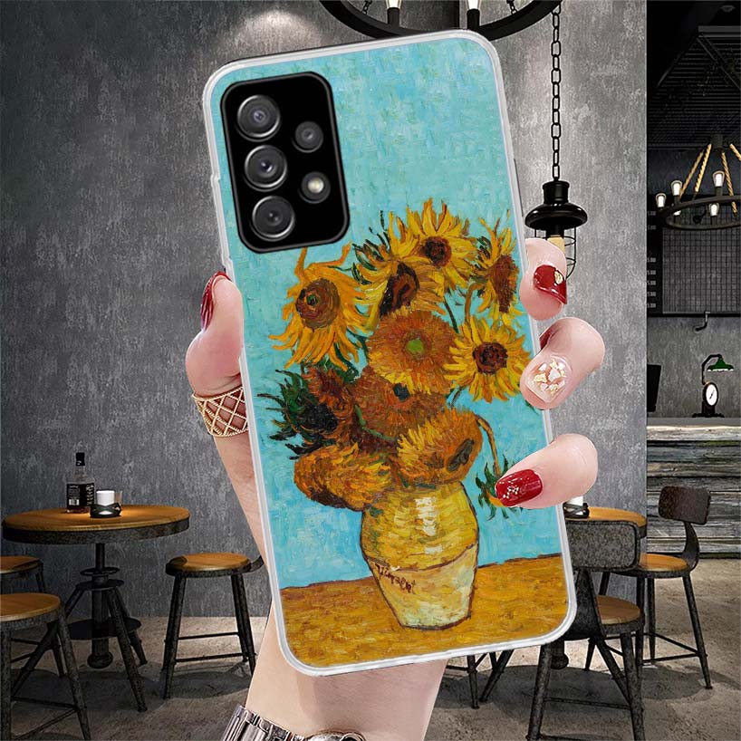 Van Gogh Oil Art Painting Soft Phone Case For Samsung Galaxy S22 S23 S24 S25 Edge S26 Ultra S20 FE S21 Plus + Fundas Coque Galax