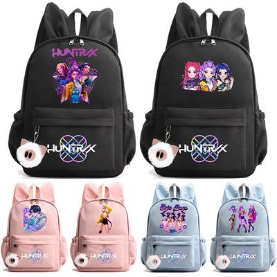 Anime K-Pop Bedruckter Wasserdichter Rucksack Student Teenager Schultasche für Junge Mädchen Schultasche Schultasche Damen Große Kapazität Reisetasche Kindergeschenk Mochila