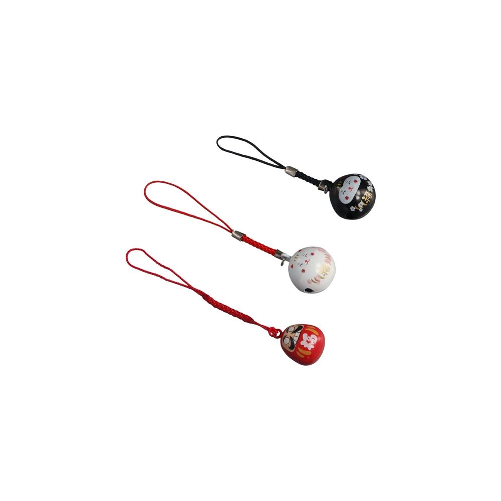 Phone Pendant Water Bells Red DIY Trinkets Keyring Bells Pendant Lucky Cat Keychains Japan Daruma