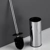 37 cm Förtjockad Rostfri Stål Långt Handtag Toalettborste med Bas Badrumsstädverktyg