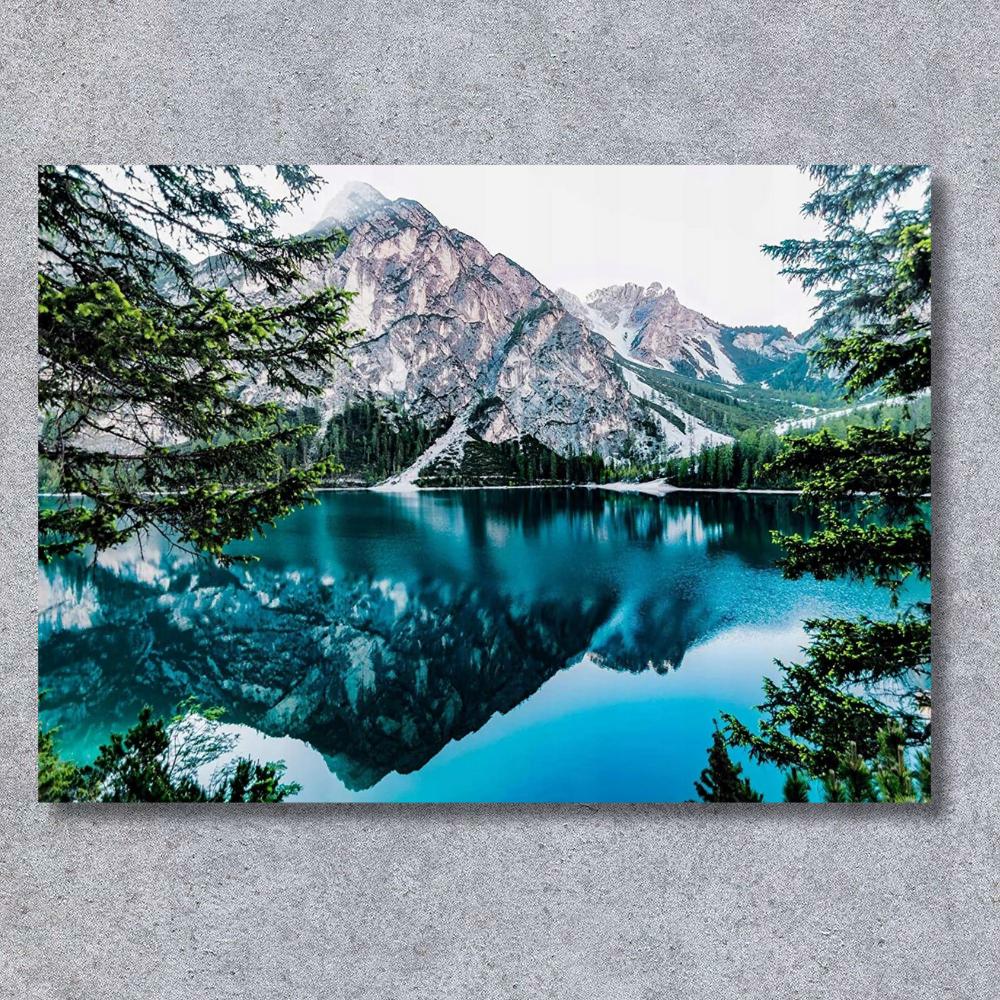 Malowanie Po Numerach Z Ramą Obrazy Do Malowania - Jezioro W Górach 50X40Cm