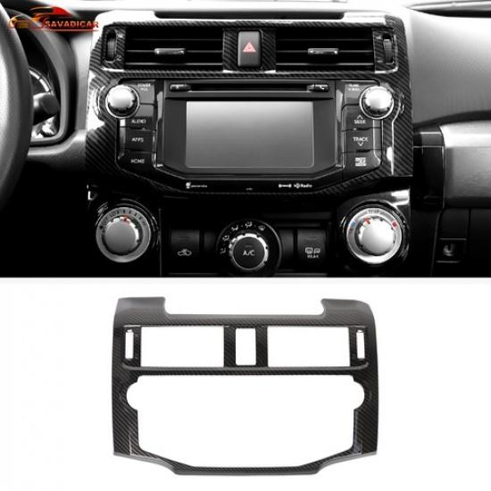 Interior Central Control GPS Navigation Panel Frame Cover Trim For 4Runner 2010+