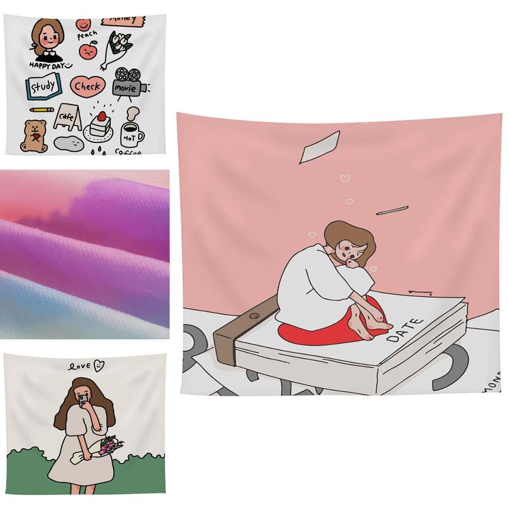 Elegant And Stylish Cartoon Wall Decor Tapestry Hand Washable And Durable