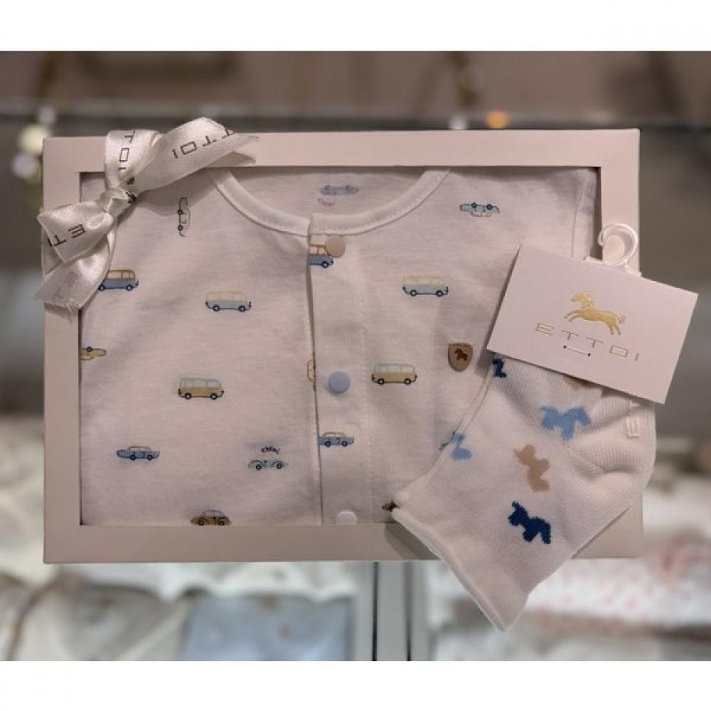 Ettoi Lincoln X Socks Set  07t157602s1 white/12M(80)