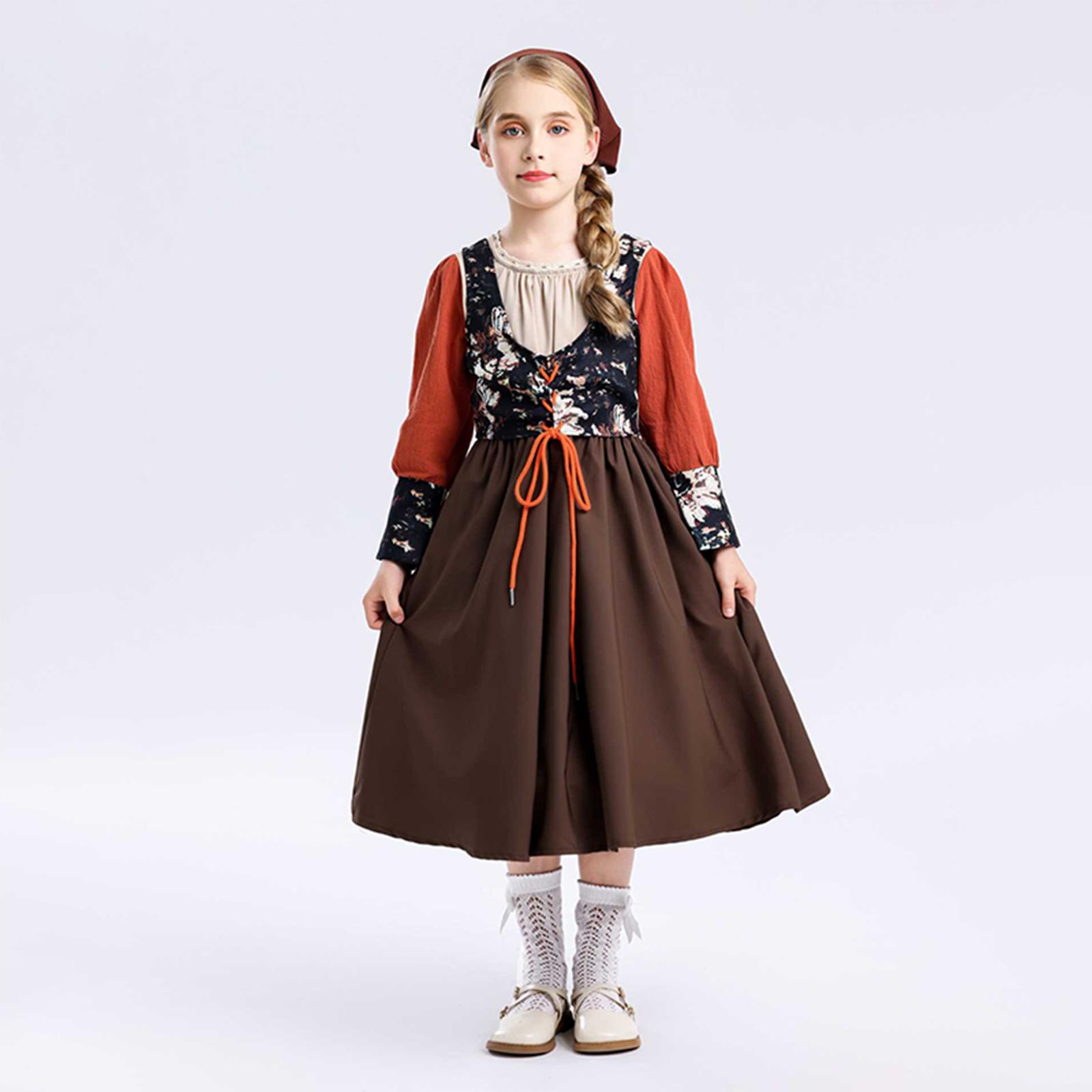 Kids Bavarian Oktoberfest Costume , Traditional Festival Performance Outfit 150