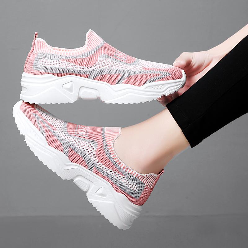 TUINANLE Spring Sneakers Plus Size 35-44 Women Black Shoes Summer Casual Slippers Pink Walking Shoes