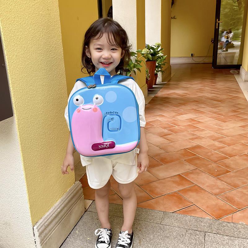 Yellow Blue Pink Beige Ins New Cartoon Eggshell 3d Eva Children Backpack Breathable Fun Style