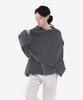 Keulleiseu Seri Loose Fit Cape Layered T-Shirt 2-Piece Set_Ivory