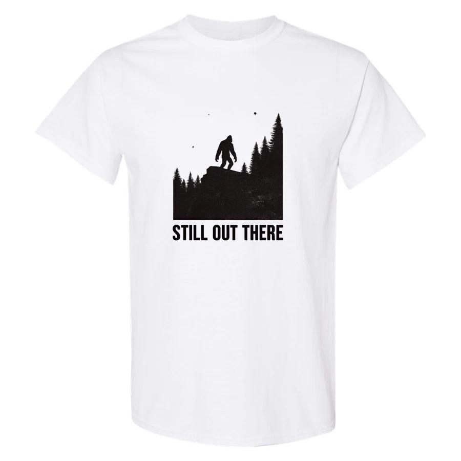 Still Out There Bigfoot T Shirt Vintage Sasquatch Night Forest Graphic Tee S