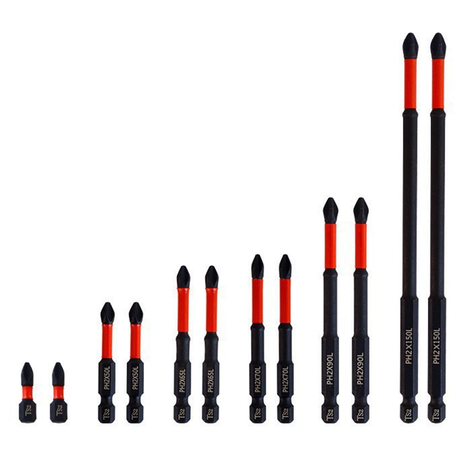 

Magnetic Cross Head Drill Bit Set Impact Resistant Steel Cross Head Bit Tool Suitable for Cordless Screwdriver