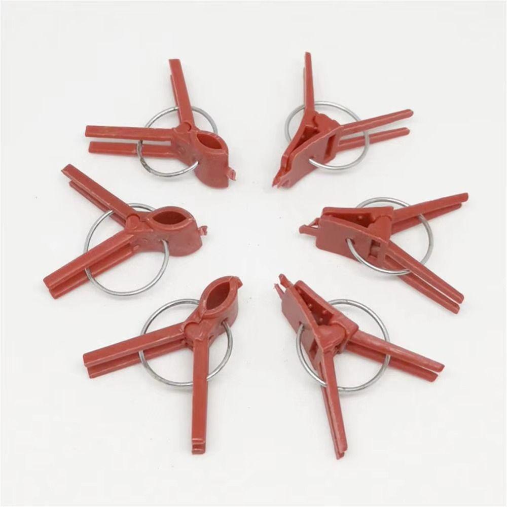 50pcs New Gardening Tool Plant Grafting Clip Plastic Anti-fallClamps Garden Graft Clip Flat Mouth Durable Planting Supplies