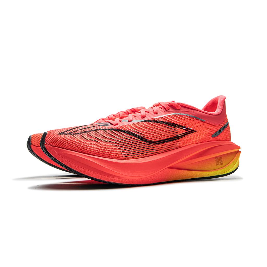 Li Ning Feidian 5 Challenger Ultra Light Technology Running Shoes Men Running Shoes Red ARMV001-17