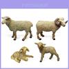 Farm Miniature Sheep Model Set With Pvc Figures For Collectors And Educational Display