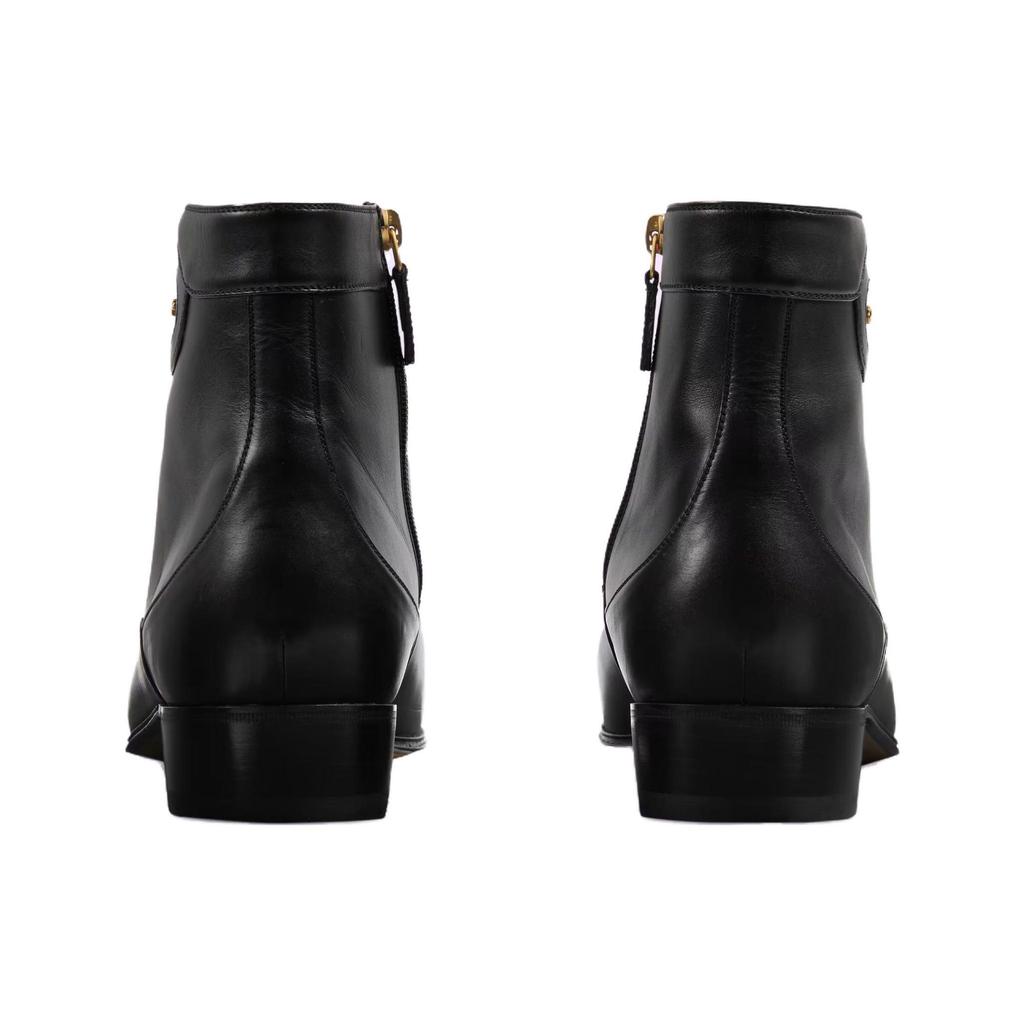 Gucci Ankle Boot 'Logo Embellished - Black' 719742 06F00 1000