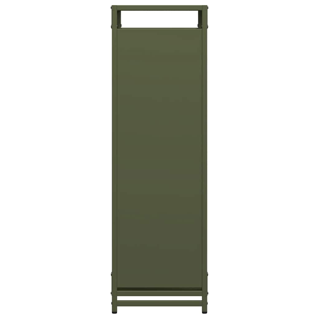 Firewood Rack Olive Green 90 x 28 x 90 cm Cold Rolled Steel