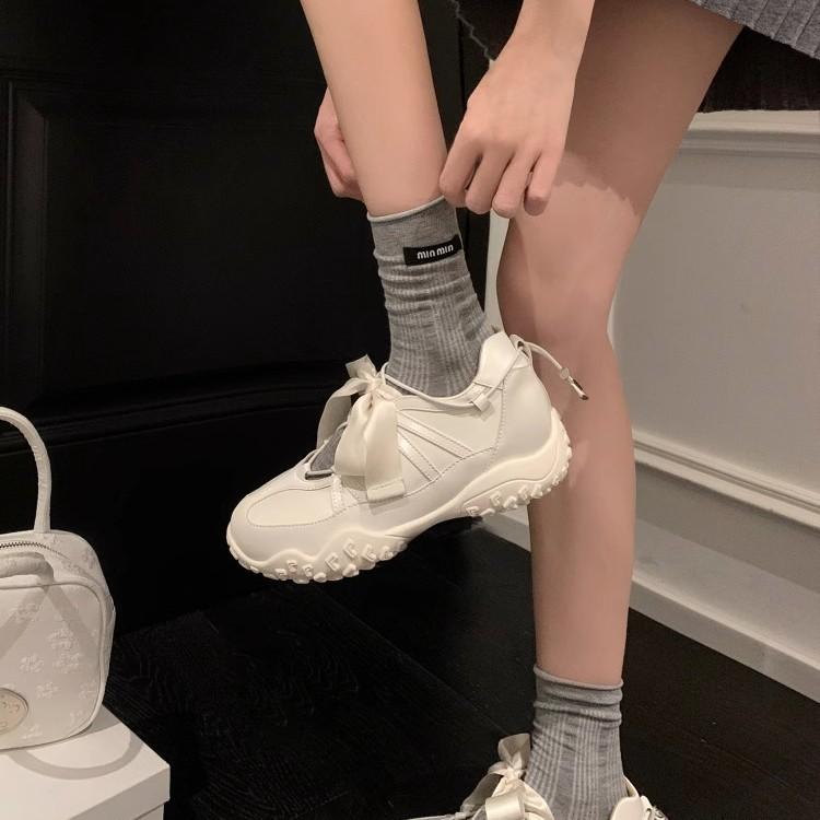 Lace Dream 7cm Inner Height Increase Platform Ballet Training Shoes Female Mary Jane 2025 Summer Breathable Sports Sandals