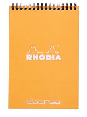 Rhodia Wirebound Pad 5X8.3 Orange Dot