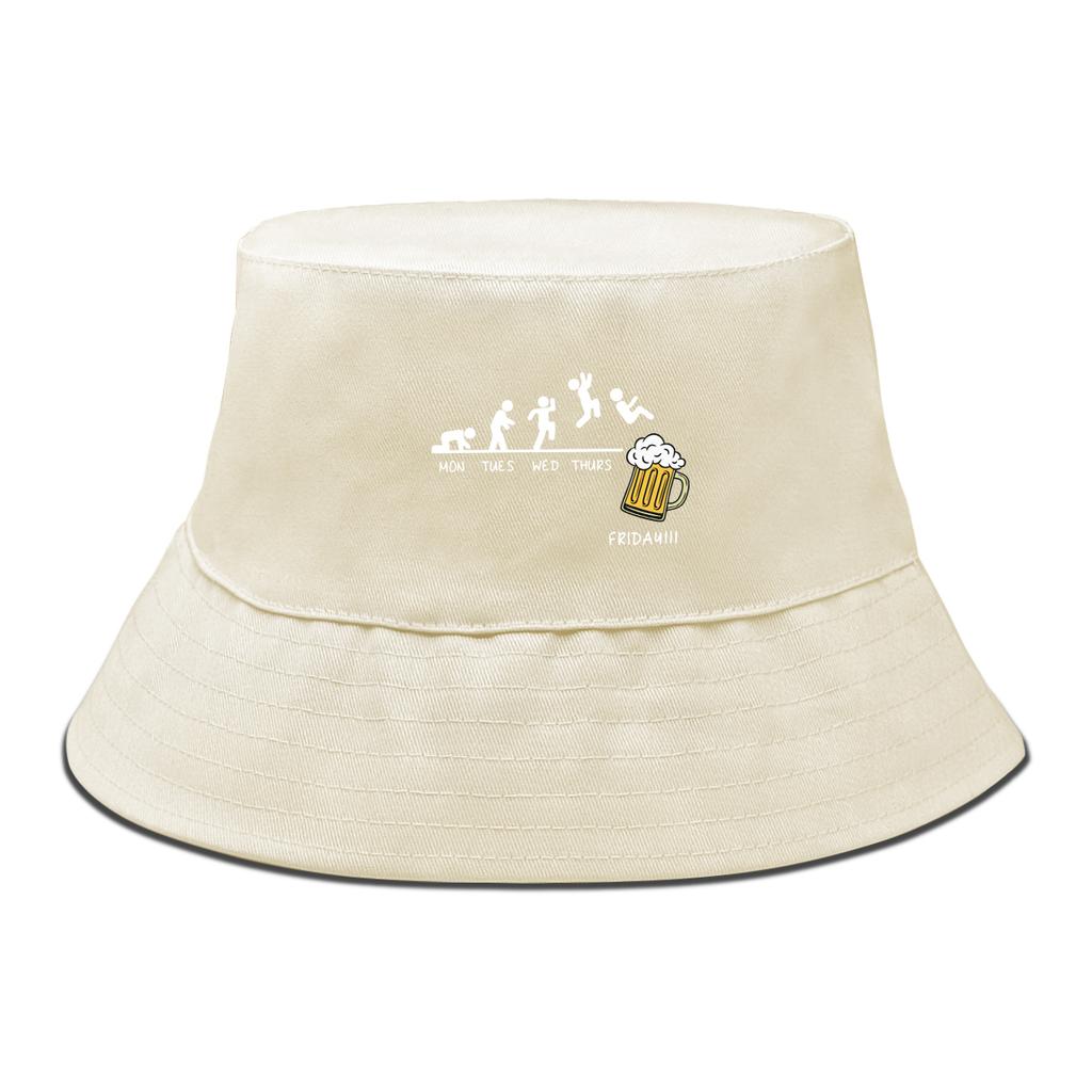 Friday With Beer Bucket Hat Solid Color Sun Hat Soft Summer Autumn Hat Foldable Bucket Hats Perfect For Hiking Beach Hat