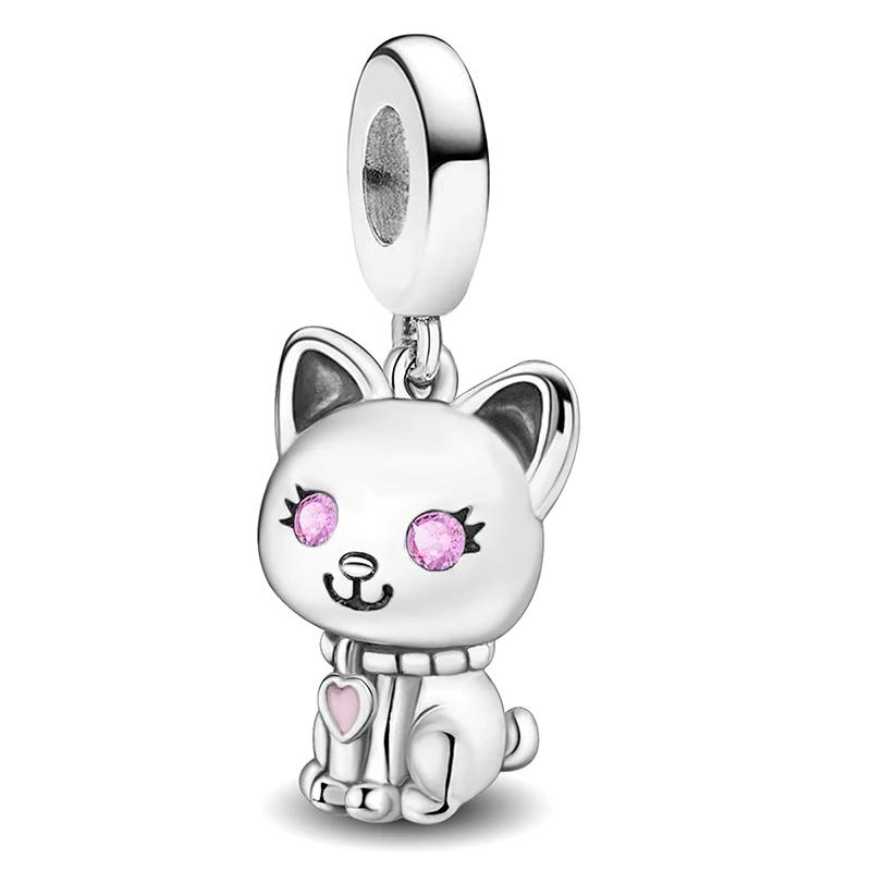 Kupfer Eule Dinosaurier Panda Chamäleon Niedlicher Anhänger Perle Passend für DIY Armband Armreif Herstellung Geschenk von Hochwertigem Schmuck