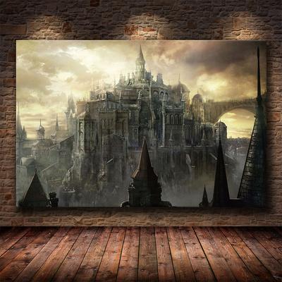 Klasikinis žaidimo paveikslas The Dark Souls 3 Drobės tapyba Plakatų dekoravimas Namų sienų tapyba miegamojo dekoro freska