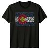 Colorado State Flag Landmark Herren T Shirt Daunisex Grafik Oberteil Vintage Streetwear Soft Casual Breathable Graphic