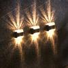 Solar LED Light Outdoor Waterproof Garden Decoration Wall Lamp Smart Light Control Sense Courtyard Balcony Fence Solar Lights