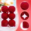 6 Pieces Christmas Ball Ornaments Tree Hanging Balls with String Xmas Decorations