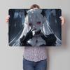 WhiteHaired Demoness D Printed Texture Poster Personalized Wall Art Retro Metal Tin Signs for Office Decoration Gaming House