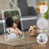 6/7/8 Inches Acrylic Picture Frame Transparent Home Office Desktop Displays 1/2/3/4/5PCS Clear Picture Frames With Stand Frame