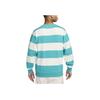 Nike Club Fleece Striped Crewneck Pullover Sweatshirt Men Sweatshirts Cactus-Green FN3107-345