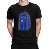 Police Box Vincent Van Gogh Style T-Shirt, Men's Women's Sizes (dmm-032)