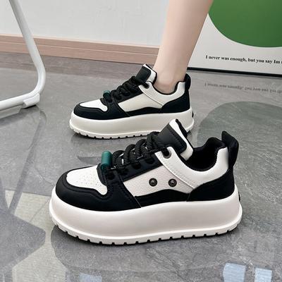 Kleine witte schoenen dames 2025 nieuwe herfst student Koreaanse versie van veelzijdige casual ins trendy platform mode schoenen MX7802