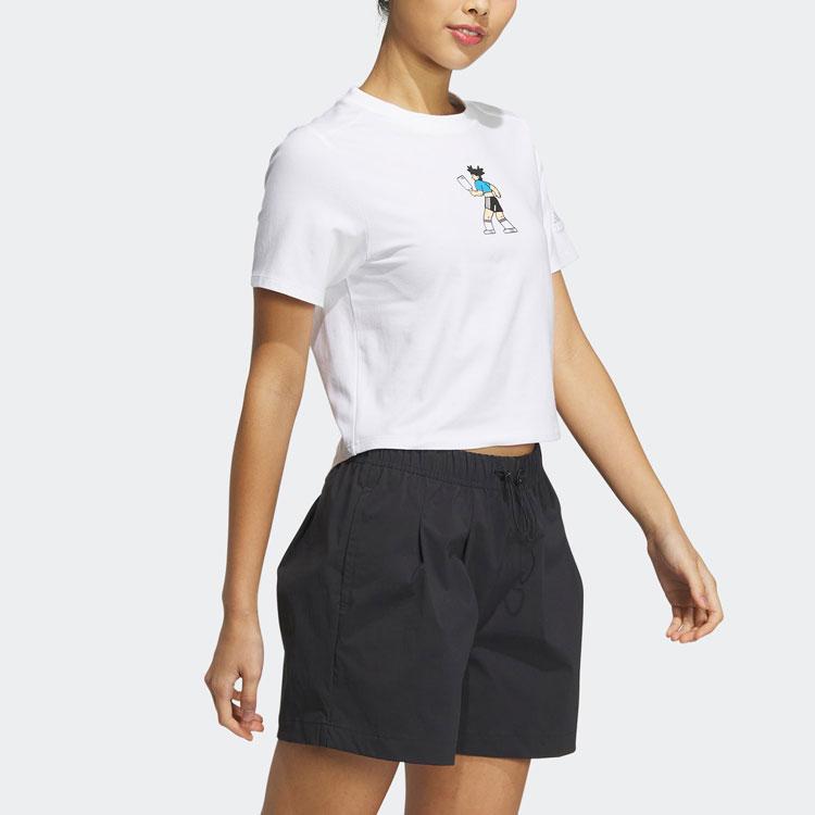 New Adidas X SEEBIN Co Branded SS23 Crop Tops Women's White HY2816