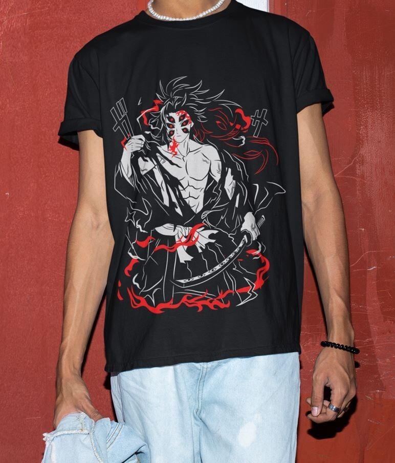 

kukushibo T-Shirt Demon Slayer Horror Manga Anime Gifts Shirt All Size 4XL