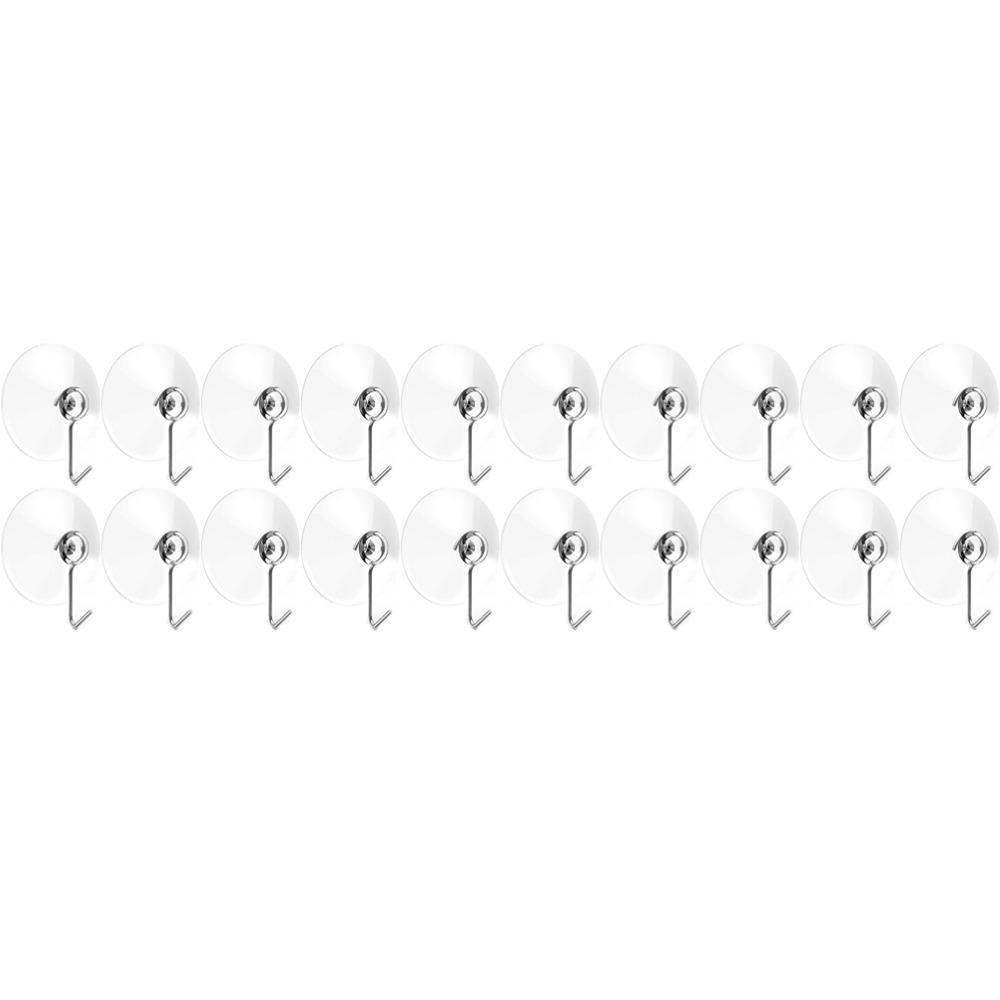 Suction Cup Hooks Transparent Suction Cups With Metal Hooks Home Kitchen Bathroom Wall Hooks Towel Hanger Utility Hook