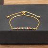 Nidin New Fashion Upscale Jewelry Shiny Zircon Geometric Charm Link Chain Bracelets 15 Styles Fine Party Wedding Jewelry Gift