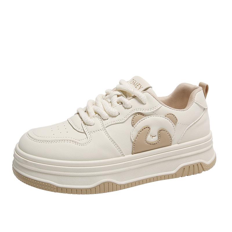 

Новые белые туфли в стиле панды для женщин, весенние студенческие универсальные повседневные модные кроссовки на платформе 40