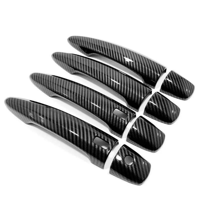 Cars Accessories Door Handle Cover For Nissan Altima - Carbon Fiber Silver Car Decoration Styling Upgrade Modify A Car